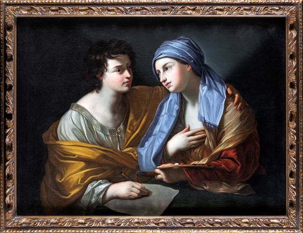 Guido Reni, Seguace di : Coppia di dipinti con allegorie delle arti  - Asta Dipinti Antichi e del XIX Secolo - Associazione Nazionale - Case d'Asta italiane