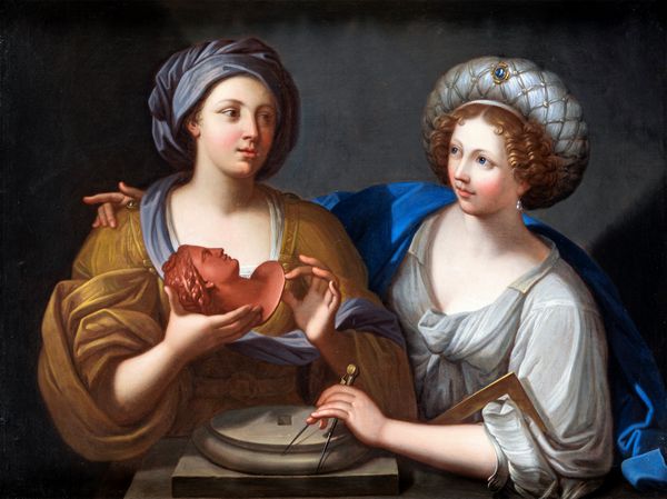 Guido Reni, Seguace di : Coppia di dipinti con allegorie delle arti  - Asta Dipinti Antichi e del XIX Secolo - Associazione Nazionale - Case d'Asta italiane