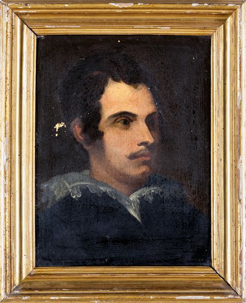 PITTORE DEL XIX SECOLO : Coppia di dipinti con i ritratti di Antonio Canova e Gian Lorenzo Bernini  - Asta Dipinti Antichi e del XIX Secolo - Associazione Nazionale - Case d'Asta italiane