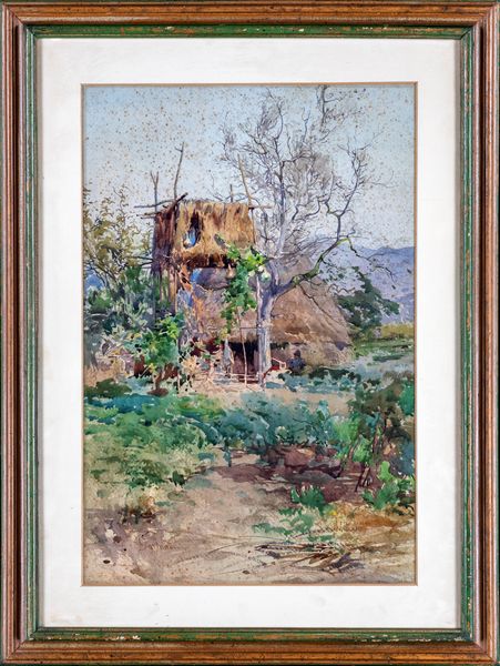 Onorato Carlandi : Capanna a Terracina  - Asta Dipinti Antichi e del XIX Secolo - Associazione Nazionale - Case d'Asta italiane