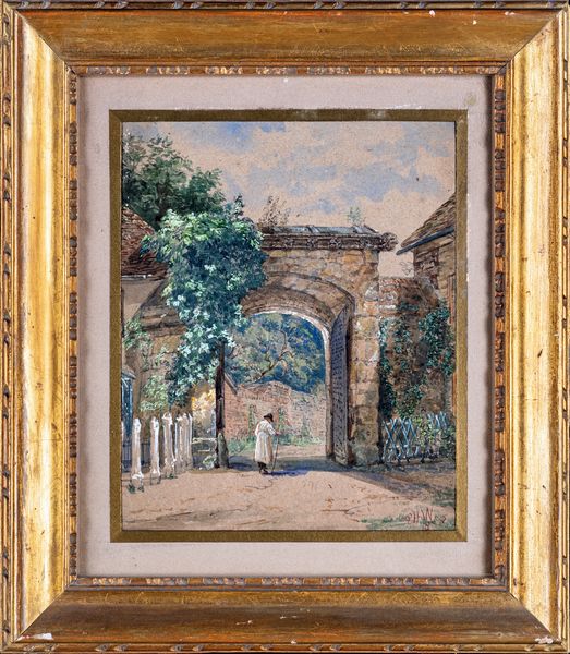 PITTORE DEL XIX SECOLO : Paesaggio  - Asta Dipinti Antichi e del XIX Secolo - Associazione Nazionale - Case d'Asta italiane