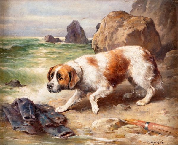 Carl Reichert : San Bernardo  - Asta Dipinti Antichi e del XIX Secolo - Associazione Nazionale - Case d'Asta italiane