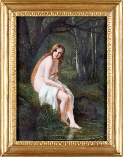 Marie Gabrielle Le Masquerier : Ninfa al bagno  - Asta Dipinti Antichi e del XIX Secolo - Associazione Nazionale - Case d'Asta italiane