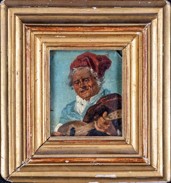 Tito Lessi : Suonatore di mandolino  - Asta Dipinti Antichi e del XIX Secolo - Associazione Nazionale - Case d'Asta italiane