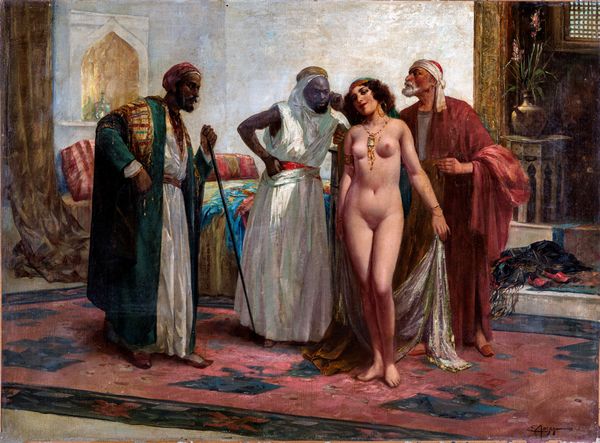 PITTORE DEL XIX SECOLO : Odalisca al mercato  - Asta Dipinti Antichi e del XIX Secolo - Associazione Nazionale - Case d'Asta italiane