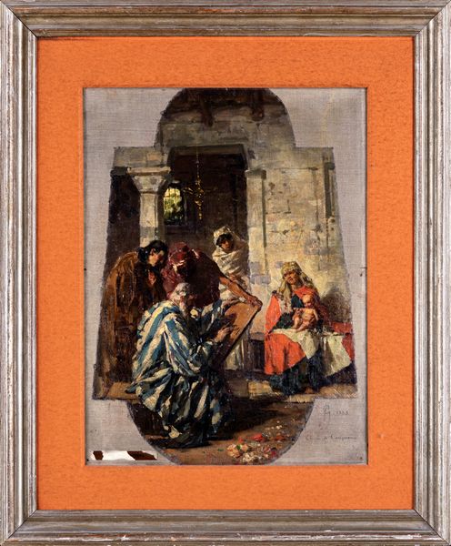 Paolo Gaidano : Nascita di Giovanni Battista  - Asta Dipinti Antichi e del XIX Secolo - Associazione Nazionale - Case d'Asta italiane