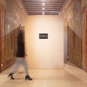 Scuola veneta del XVIII secolo : Veduta di Venezia  - Asta Dipinti Antichi e del XIX Secolo - Associazione Nazionale - Case d'Asta italiane