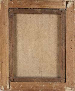 PITTORE DEL XIX SECOLO : Coppia di dipinti con i ritratti di Antonio Canova e Gian Lorenzo Bernini  - Asta Dipinti Antichi e del XIX Secolo - Associazione Nazionale - Case d'Asta italiane