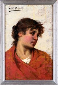 Antonio Delle Vedove - Ritratto di giovane napoletana