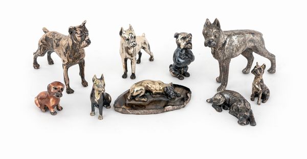 Nove miniature in argento  - Asta Argenti Antichi e da Collezione - Associazione Nazionale - Case d'Asta italiane