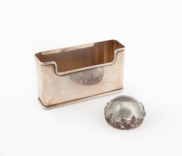 Lente d'ingrandimento di Giovanni Raspini e portacarte in argento  - Asta Argenti Antichi e da Collezione - Associazione Nazionale - Case d'Asta italiane