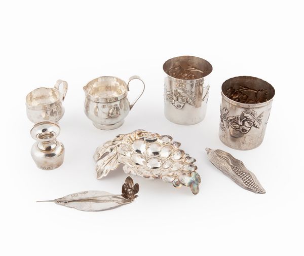 Otto piccoli oggetti, argentiere Brandimarte, Firenze  - Asta Argenti Antichi e da Collezione - Associazione Nazionale - Case d'Asta italiane