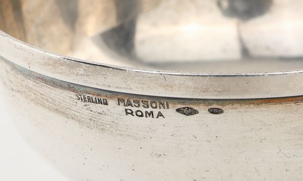 Coppia di coppette in argento sterling, Massoni, Roma  - Asta Argenti Antichi e da Collezione - Associazione Nazionale - Case d'Asta italiane