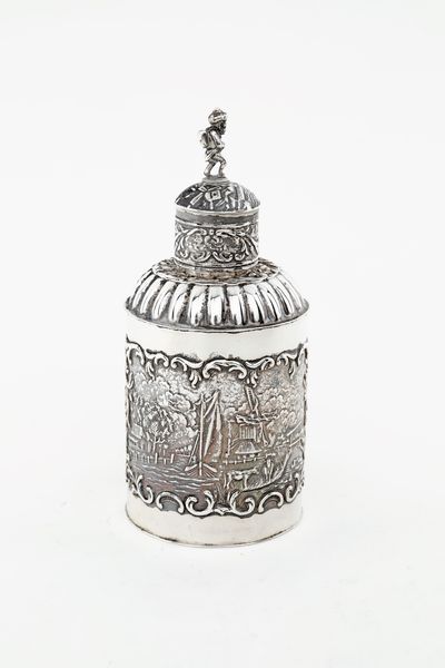 Scatola porta t in argento, Olanda, dopo il 1814  - Asta Argenti Antichi e da Collezione - Associazione Nazionale - Case d'Asta italiane
