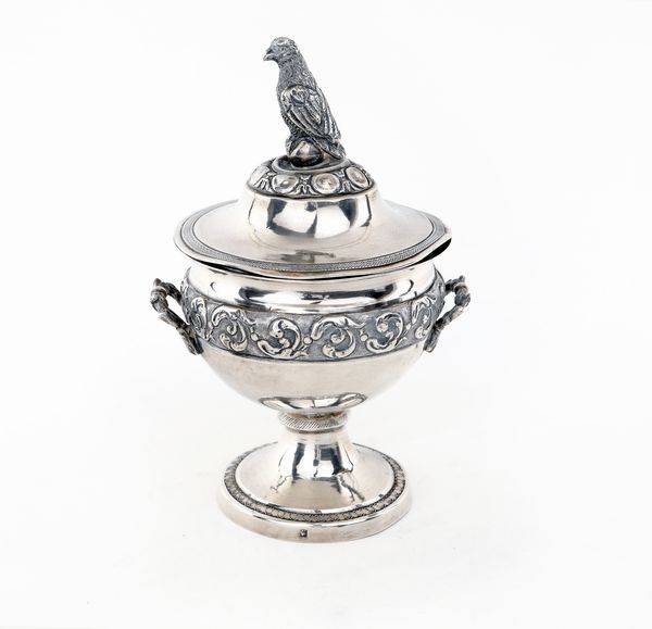 Antica zuccheriera in argento con coperchio  - Asta Argenti Antichi e da Collezione - Associazione Nazionale - Case d'Asta italiane