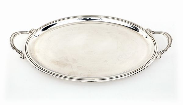 Vassoio ovale con manici  - Asta Argenti Antichi e da Collezione - Associazione Nazionale - Case d'Asta italiane