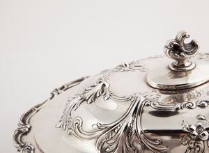 Coppia di legumiere con coperchio in argento sterling, Gorham, 1860 - 1870  - Asta Argenti Antichi e da Collezione - Associazione Nazionale - Case d'Asta italiane