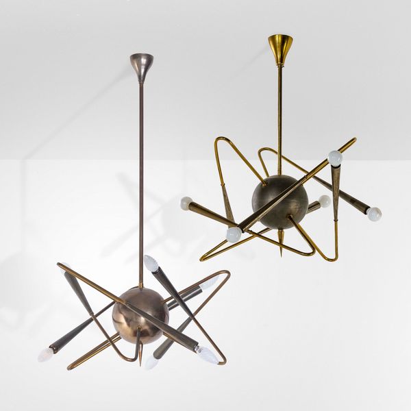 STILNOVO : Due lampade a sospensione mod. Satellite  - Asta Design200 - Associazione Nazionale - Case d'Asta italiane