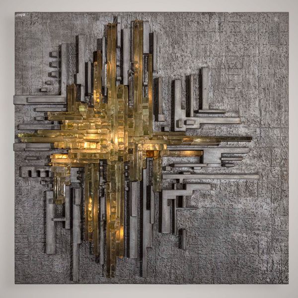 AKIKAZE : Pannello scultura luminoso  - Asta Design200 - Associazione Nazionale - Case d'Asta italiane