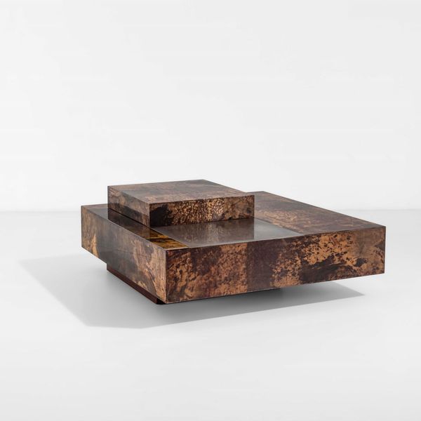 ALDO TURA : Tavolo basso  - Asta Design200 - Associazione Nazionale - Case d'Asta italiane