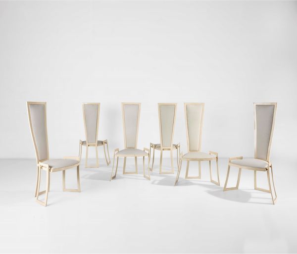 MARZIO CECCHI : Sei sedie  - Asta Design200 - Associazione Nazionale - Case d'Asta italiane