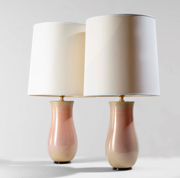 Tomaso Buzzi : Due lampade da tavolo  - Asta Design200 - Associazione Nazionale - Case d'Asta italiane