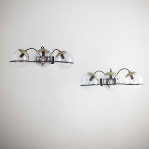 GINO SARFATTI - Due lampade a parete mod. 237/3