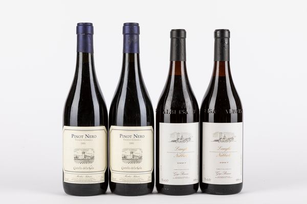 Umbria, : Lotto Rossi Italiani (4 BT)  - Asta Vini e Distillati - Associazione Nazionale - Case d'Asta italiane