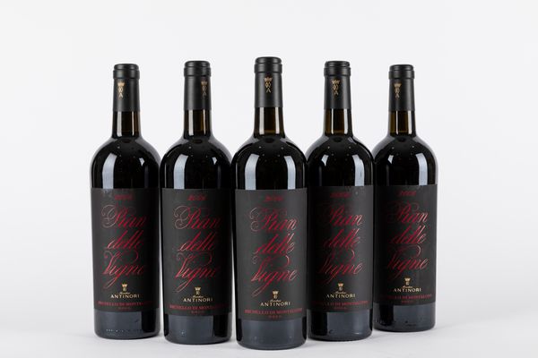 Toscana : Pian delle Vigne Brunello di Montalcino (5 BT)  - Asta Vini e Distillati - Associazione Nazionale - Case d'Asta italiane