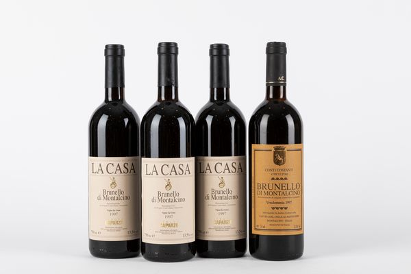 Toscana : Brunello di Montalcino: Caparzo e Conti Costanti (4 BT)  - Asta Vini e Distillati - Associazione Nazionale - Case d'Asta italiane