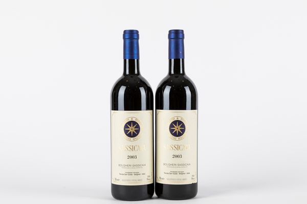 Toscana : Sassicaia (2 BT)  - Asta Vini e Distillati - Associazione Nazionale - Case d'Asta italiane
