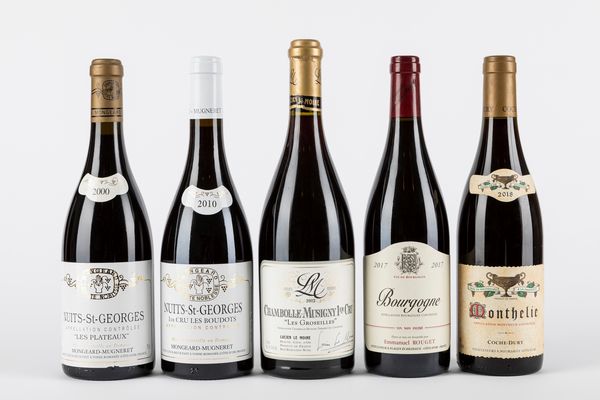 FRANCIA : Selezione Borgogna (5 BT)  - Asta Vini e Distillati - Associazione Nazionale - Case d'Asta italiane