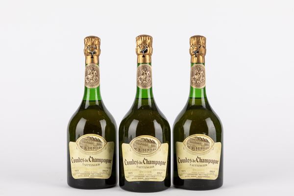 FRANCIA : Taittinger Comtes de Champagne Blanc de Blancs (3 BT)  - Asta Vini e Distillati - Associazione Nazionale - Case d'Asta italiane