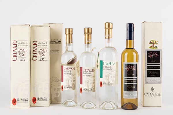 Italia : Selezione Distillato di Uva (4 BT)  - Asta Vini e Distillati - Associazione Nazionale - Case d'Asta italiane