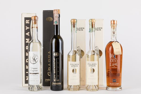 Trentino - Alto Adige : Selezione Grappe Trentino - Alto Adige (5 BT)  - Asta Vini e Distillati - Associazione Nazionale - Case d'Asta italiane