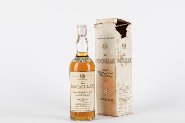 Scozia : Macallan 8 YO (White Cap)  - Asta Vini e Distillati - Associazione Nazionale - Case d'Asta italiane