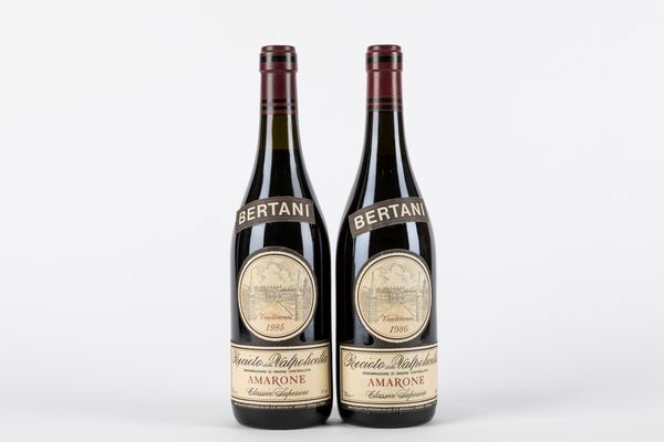 Veneto : Bertani Amarone della Valpolicella Classico Superiore 1985-1986 (2 BT)  - Asta Vini e Distillati - Associazione Nazionale - Case d'Asta italiane