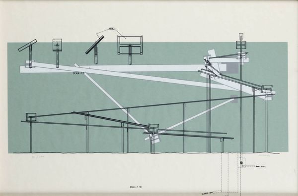 BRUNO MUNARI Milano 1907 - 1998 : Senza titolo  - Asta Grafica - Associazione Nazionale - Case d'Asta italiane