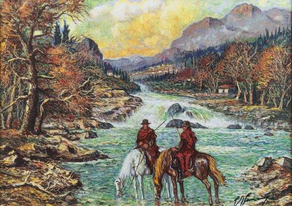 GIOVANFRANCESCO GONZAGA Milano 1921 - 2007 : Abbeverata alle acque verdi  - Asta Grafica - Associazione Nazionale - Case d'Asta italiane