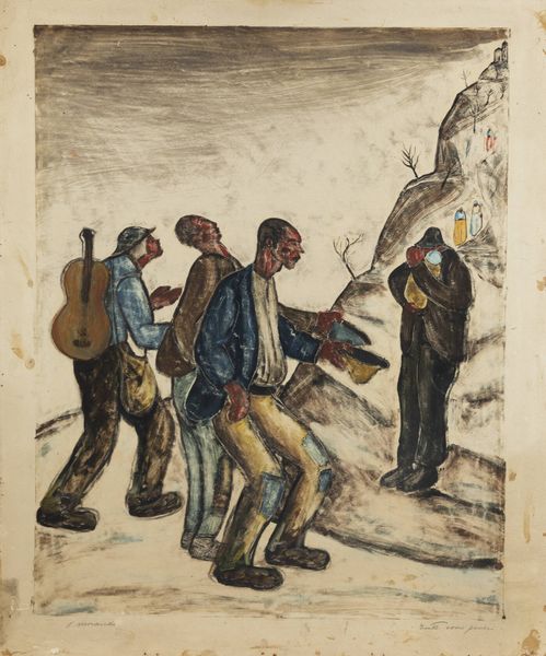 PIETRO MORANDO Alessandria 1892 - 1980 : Tutti sono poveri  - Asta Grafica - Associazione Nazionale - Case d'Asta italiane