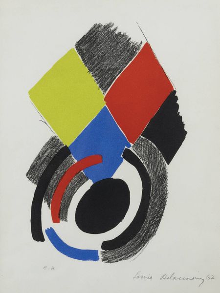 SONIA DELAUNAY Ucraina 1885 - 1979 Parigi : Composizione 1962  - Asta Grafica - Associazione Nazionale - Case d'Asta italiane