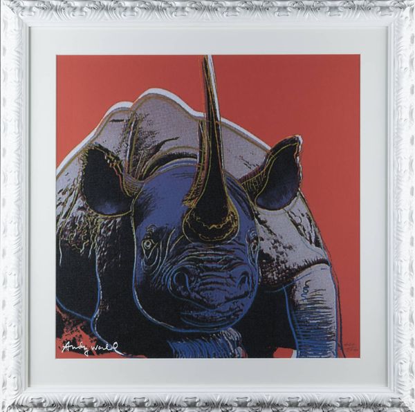 ANDY WARHOL Pittsburgh (USA) 1927 - 1987 New York (USA) : Rhinoceros  - Asta Grafica - Associazione Nazionale - Case d'Asta italiane