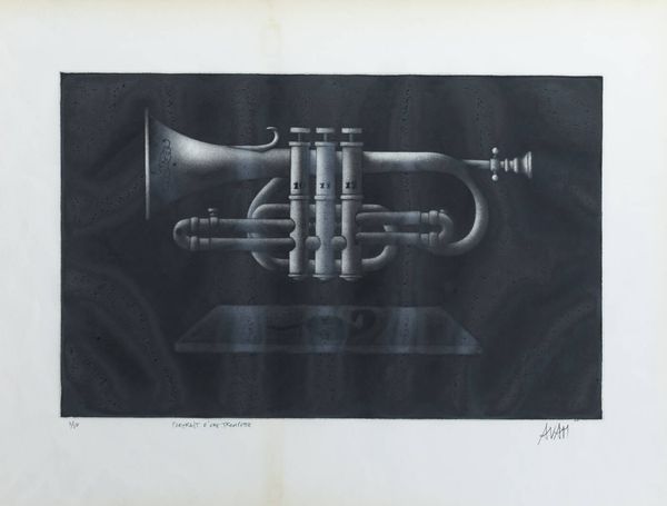 MARIO AVATI Principato di Monaco 1921-2009 Parigi : Portrait d'une trompette  - Asta Grafica - Associazione Nazionale - Case d'Asta italiane