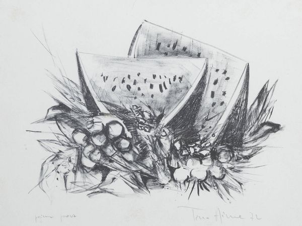 TINO AIME Cuneo  1931 - 2017 Gravere (TO) : Angurie 1972  - Asta Grafica - Associazione Nazionale - Case d'Asta italiane