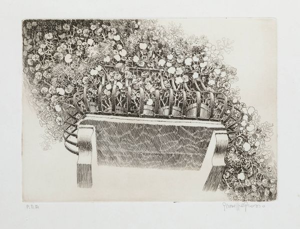 GIUSEPPE GROSSO Torino 1925 : Balcone fiorito  - Asta Grafica - Associazione Nazionale - Case d'Asta italiane