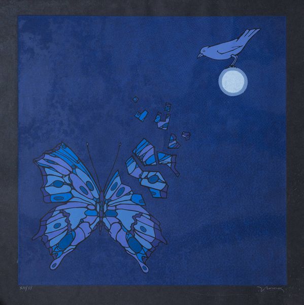 FRANCESCO CASORATI Torino 1934 - 2013 : Farfalla con ala spezzata  - Asta Grafica - Associazione Nazionale - Case d'Asta italiane