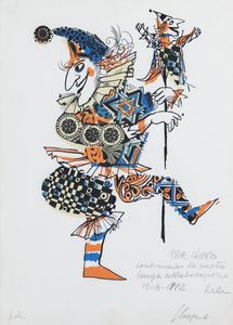 EMANUELE LUZZATI Genova 1921 - 2007 - Giullare