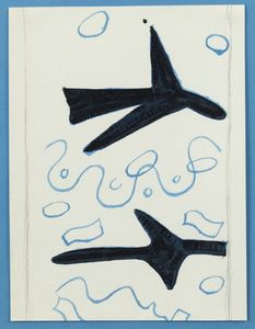 GEORGES BRAQUE Argenteuil (Francia) 1882 - 1963 Parigi - Oiseaux 1961