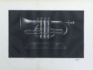 MARIO AVATI Principato di Monaco 1921-2009 Parigi - Portrait d'une trompette