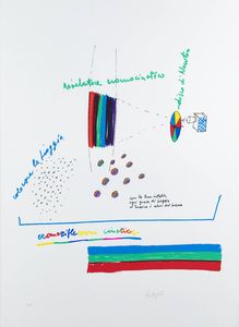 PIERO FOGLIATI Canelli (AT) 1930 - 2016 Torino - Cromoriflessione cinetica